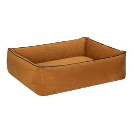 Pet Comfort Golf  Kedi Ve Köpek Yatağı Hardal W Parliament Mavi Biye S 75X60Cm