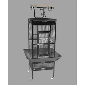 DAYANG PAPAĞAN KAFES AYAKLI 45.7X45.7X156CM SİYAH