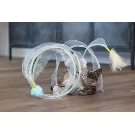 Beeztees Yavru Kedi Tüneli, Spiral Şeklinde, 60X25X25Cm