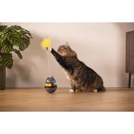 Beeztees Kedi Oyuncağı, Hacıyatmaz, İçinde Top, Ucunda Tüy, 10X10X42Cm