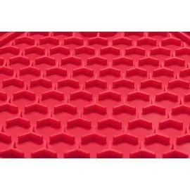 Beeztees Yavru Köpek Yaş Mama Yeme Oyuncağı, Sekizgen Şeklinde, Silikon, Pembe, 23X20Cm