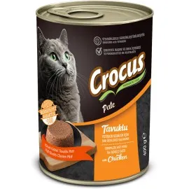 Crocus Yetişkin Kedi Tavuklu Pate Yaş Mama 400g