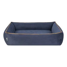 Pet Comfort Golf  Köpek Yatağı Parliament Mavi W Hardal Biye L 105X80Cm