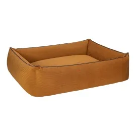 Pet Comfort Golf  Köpek Yatağı Hardal W Parliament Mavi Biye L 105X80Cm