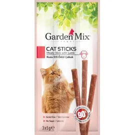Gardenmix Kuzu Etli Kedi Stick Ödül 3 X 5G X 5 Adet