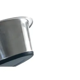 Beeztees Köpek Mama Su Kabı, Kaymaz Tabanlı, Paslanmaz Çelik, 13Cm, 450Ml