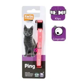 Karlıe Kedi Tasması Çıng. 30Cm Pembe