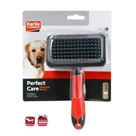 Karlıe Masaj Fırçası 19x12x4 Cm Kırm.-siyah