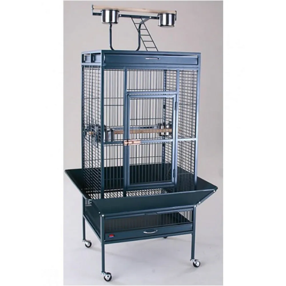 Dayang Papağan Kafesi Ayaklı Siyah 61x56x165