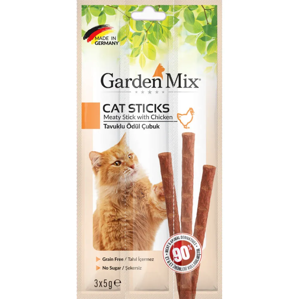 Gardenmix Tavuklu Kedi Stick Ödül 3*5g 50‘li