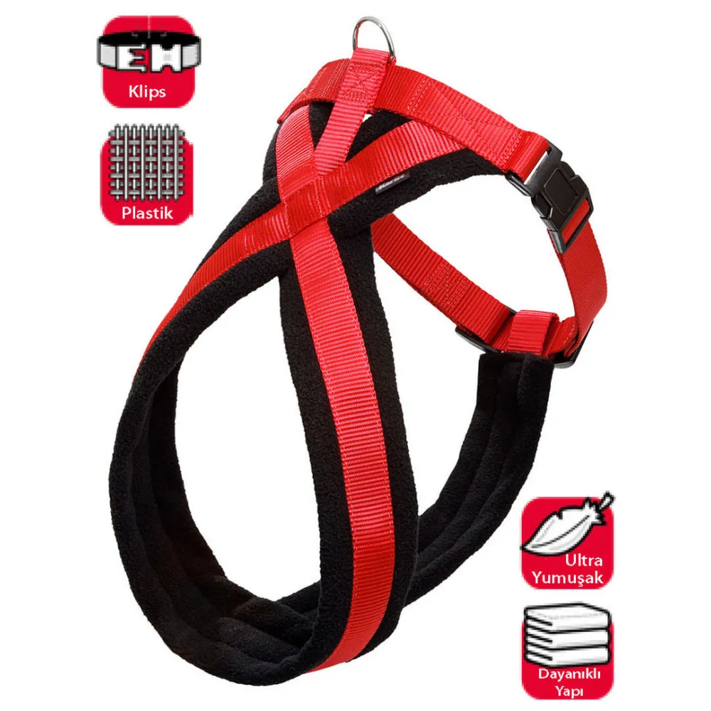 Karlıe Göğüs Tasma Ymş. Gçl. 84-120Cm Siyah-Kırm.