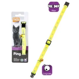 Karlıe Kedi Tasması Çıng. 30Cm Sarı