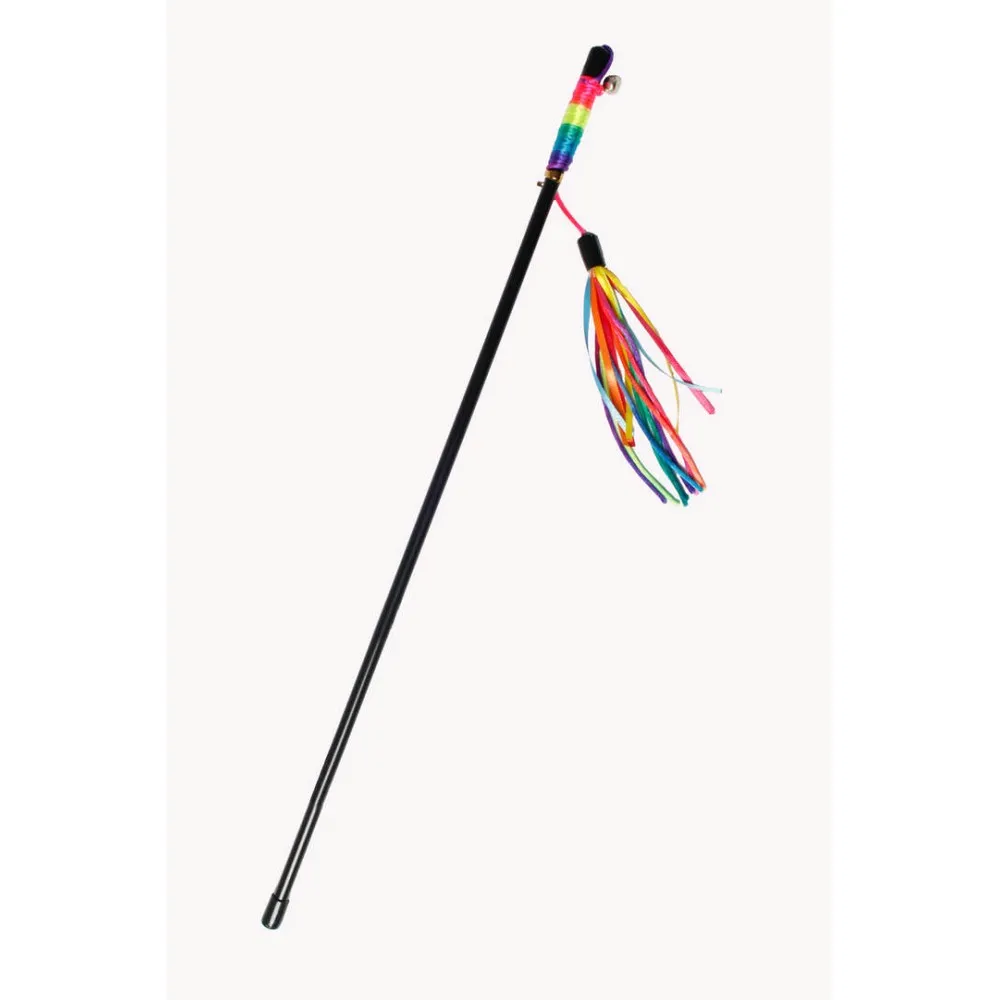 Karlıe Kedi Oltası 70 Cm Gökkuşağı