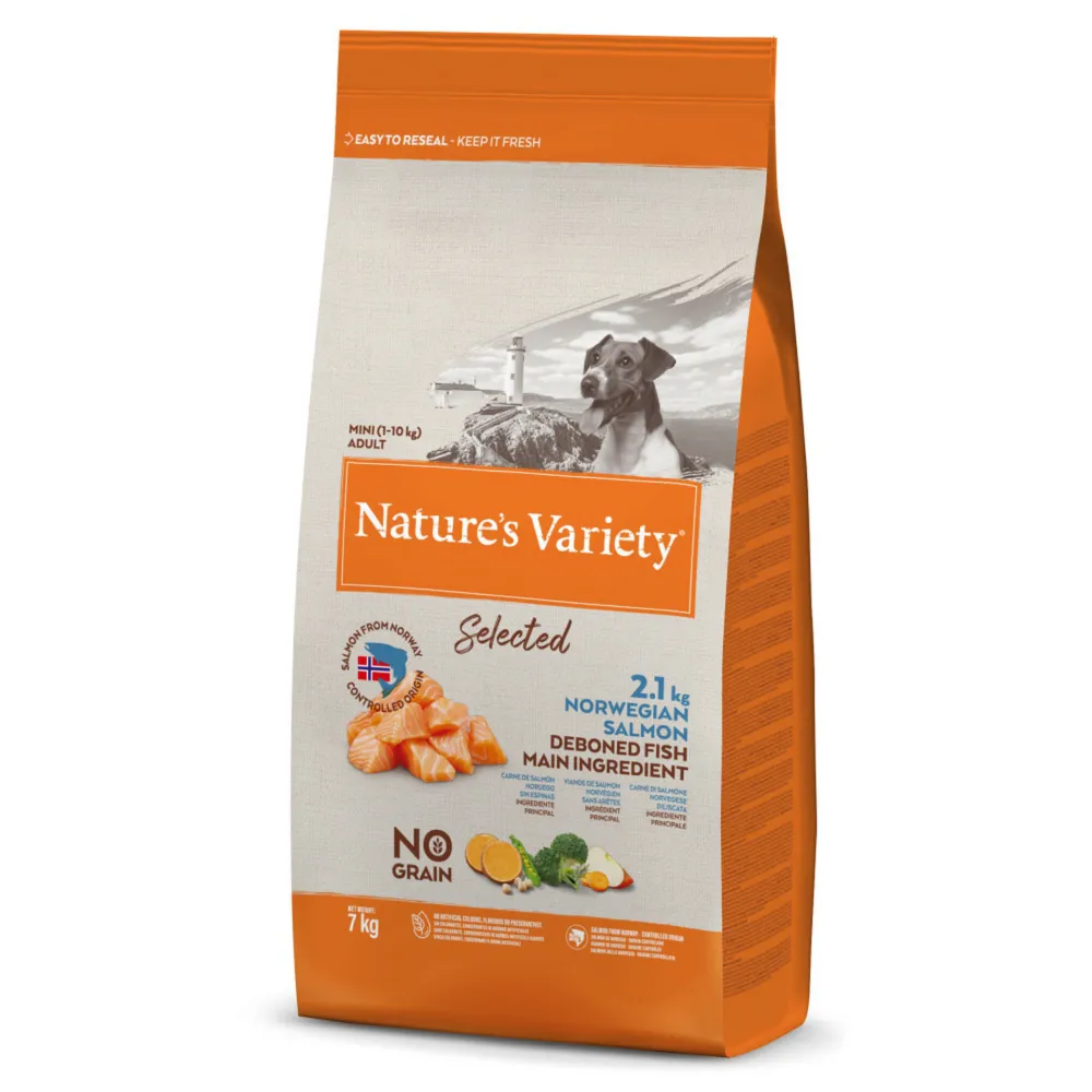 NATURES VARİETY DOG NO SELECTED MINI ADULT NORW. SALMON 7KG