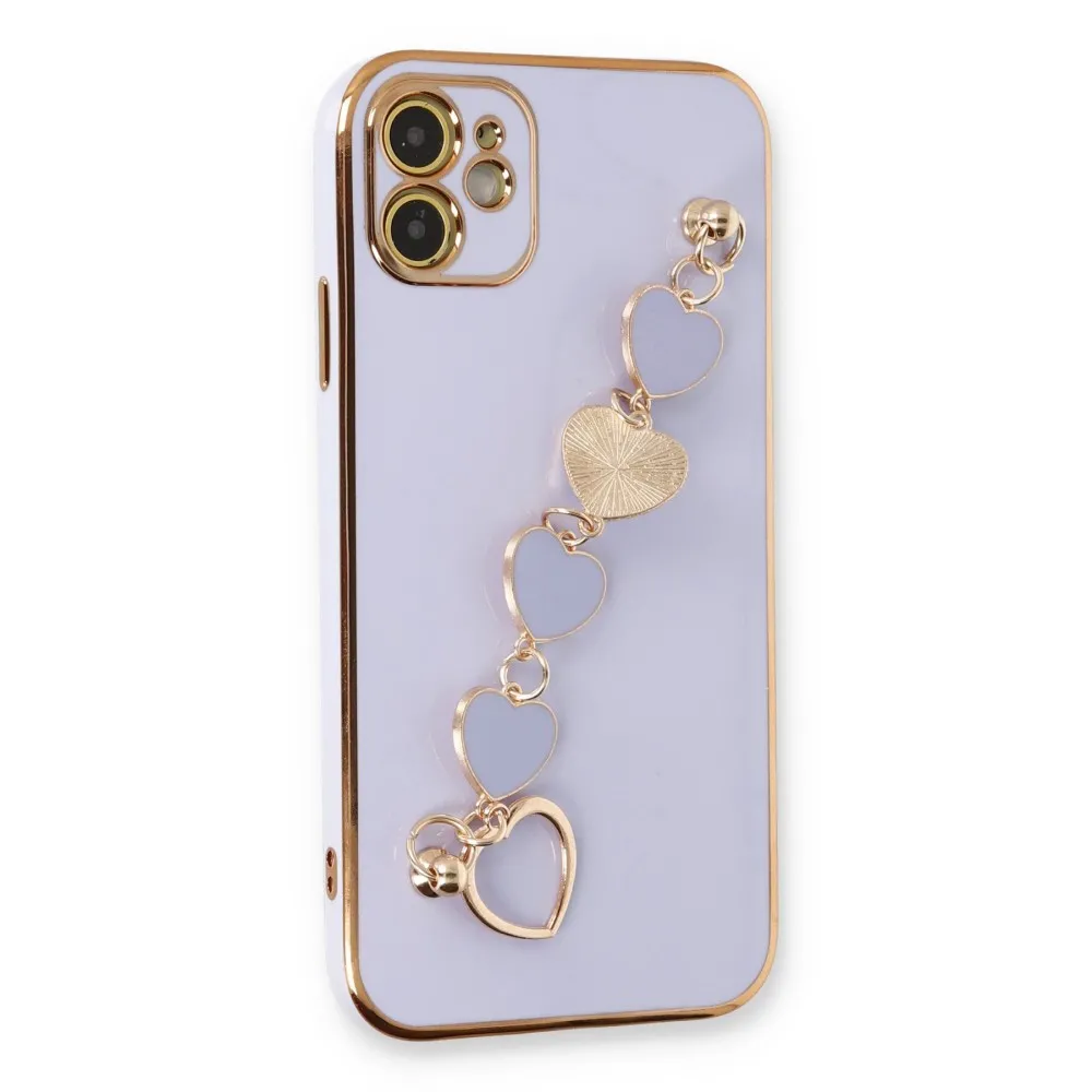 Newface Iphone 11 Kılıf Esila Silikon - Lila