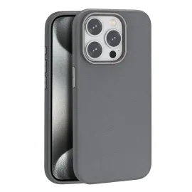 Joko Iphone 15 Pro Kılıf Wonder Deri Magsafe Kapak - Titan Gri