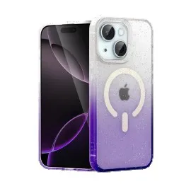 Newface Apple Iphone 15 Plus Pummel Shiny Magsafe Kapak - Mor