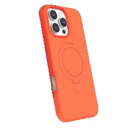 Newface Apple Iphone 16 Pro Regal Magsafe Standlı Kapak - Turuncu