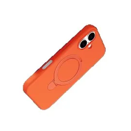 Newface Apple iPhone 17 Regal Magsafe Standlı Kapak - Turuncu
