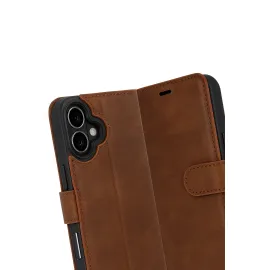 Newface Apple Iphone 17 Trend S Plus Kapaklı Kılıf - Taba