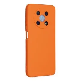 Newface Huawei Nova Y90 Kılıf Nano içi Kadife Silikon - Turuncu