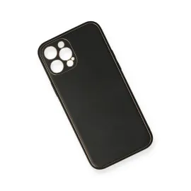 Newface Iphone 12 Pro Kılıf Coco Deri Silikon Kapak - Siyah