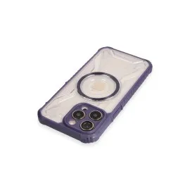 Newface Iphone 13 Pro Max Kılıf Prag Magneticsafe Kapak - Derin Mor