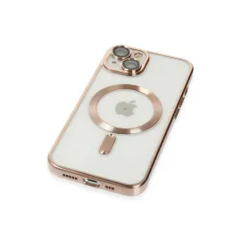 Newface Iphone 15 Kılıf Kross Magneticsafe Kapak - Gold