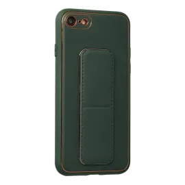 Newface Iphone 7 Kılıf Coco Deri Standlı Kapak - Yeşil