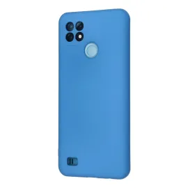 Newface Realme C21 Kılıf Nano Içi Kadife Silikon - Mavi