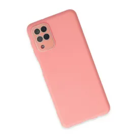 Newface Samsung Galaxy A22 Kılıf Lansman Glass Kapak - Pembe