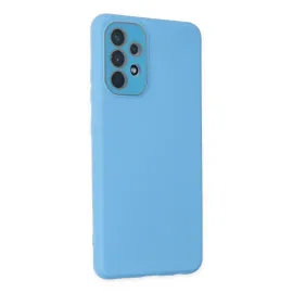 Newface Samsung Galaxy A33 5G Kılıf Lansman Glass Kapak - Mavi