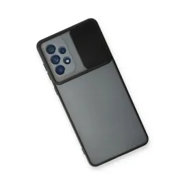 Newface Samsung Galaxy A33 5G Kılıf Palm Buzlu Kamera Sürgülü Silikon - Siyah