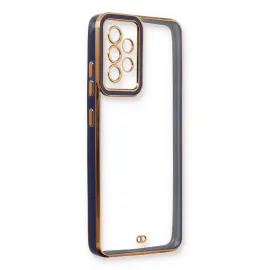 Newface Samsung Galaxy A53 5G Kılıf Liva Lens Silikon - Mavi