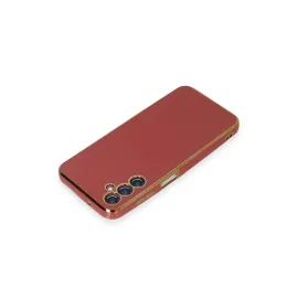 Newface Samsung Galaxy M14 5G Kılıf Volet Silikon - Kırmızı