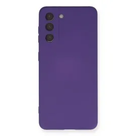 Newface Samsung Galaxy S21 Kılıf Nano Içi Kadife Silikon - Mor