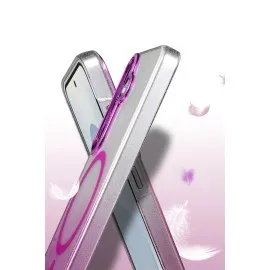 Newface Samsung Galaxy S23 Fe Glossy Magsafe Kapak - Pembe