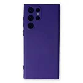 Newface Samsung Galaxy S23 Ultra Kılıf Nano Içi Kadife Silikon - Mor