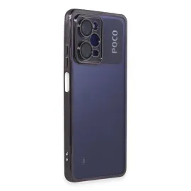 Newface Xiaomi Poco X5 Pro 5G Kılıf Razer Lensli Silikon - Mor