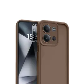 Newface Xiaomi Redmi 15C 4G Viera Silikon - Kahverengi