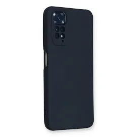 Newface Xiaomi Redmi Note 11 Kılıf Nano içi Kadife Silikon - Lacivert