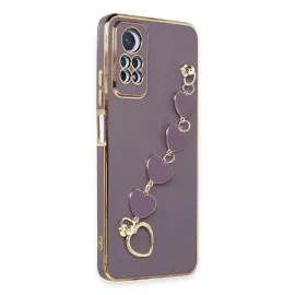 Newface Xiaomi Redmi Note 12 Pro 4G Kılıf Esila Silikon - Mor