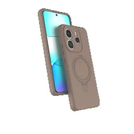 Newface Xiaomi Redmi Note 14 4G Regal Magsafe Standlı Kapak - Çöl Titanyum