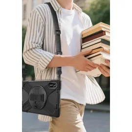 Newface Xiaomi Redmi Pad 2 Kılıf Amazing Tablet Kapak - Siyah