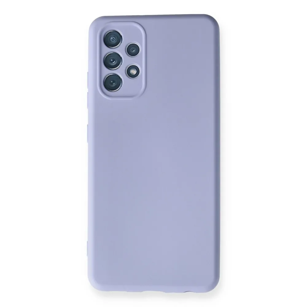 Newface Samsung Galaxy A32 Kılıf Nano Içi Kadife  Silikon - Lila