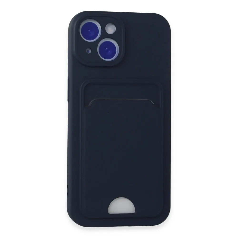 Newface Iphone 14 Kılıf Kelvin Kartvizitli Silikon - Lacivert