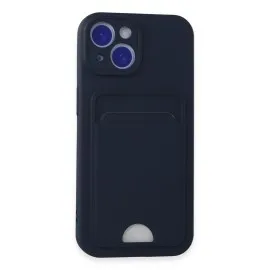 Newface Iphone 14 Kılıf Kelvin Kartvizitli Silikon - Lacivert