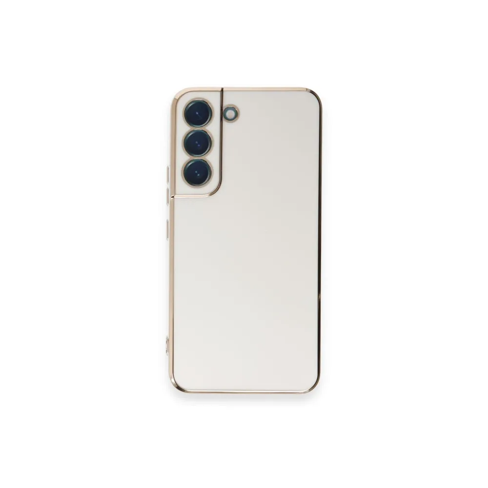 Newface Samsung Galaxy S21 Kılıf Volet Silikon - Beyaz