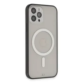 Newface Iphone 12 Pro Kılıf Grand Magneticsafe Kapak - Siyah