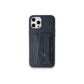 Newface Iphone 14 Pro Max Kılıf Hd Deri Kartvizitli Kapak - Mavi